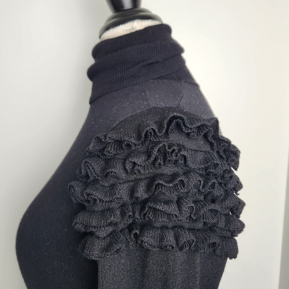 BEDO Black Knit Longsleeve Dress - Picture 6 of 10